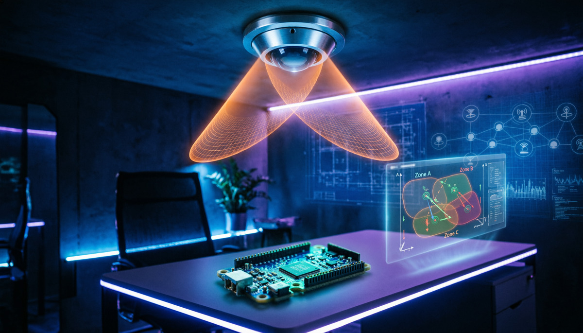 Управление освещением на основе датчика присутствия LD2450 и ESP32